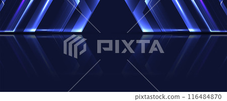 Neural network concept. Connected cells with links. High technology process. Abstract futuristic background. Vector art. 116484870