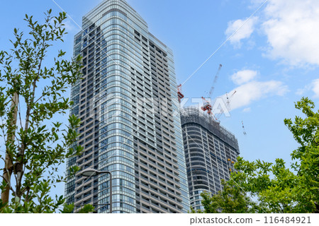 Redevelopment of downtown areas, skyscrapers, tower apartments, and office buildings Redevelopment of downtown areas, skyscrapers, tower apartments, and office buildings 116484921