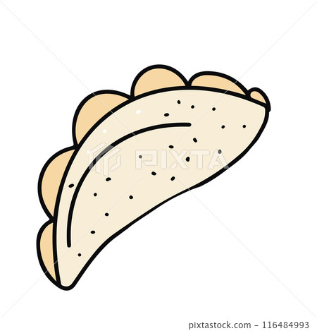 Dumpling Vector Isolated. Dumpling Icon 116484993