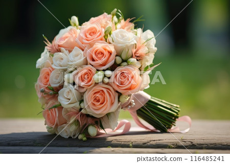Beautiful summer wedding bouquet 116485241