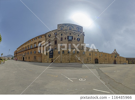 Panoramic picture of the Cappella Palatina in Palermo without people Panoramic picture of the Cappella Palatina in Palermo without people 116485966