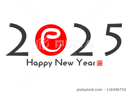 2025蛇年賀年片 2025蛇年賀年片 116486750