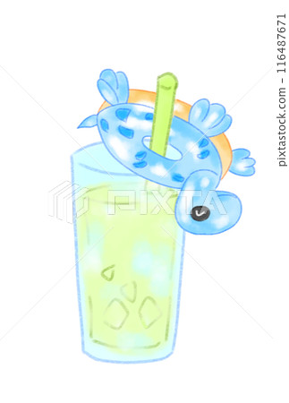 漂浮在稻草上 漂浮在稻草上 116487671