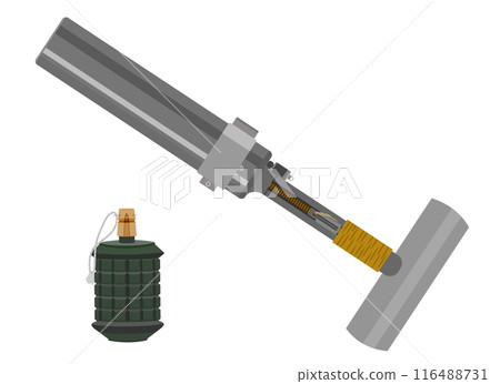 Type 89 heavy grenade launcher and hand grenades Type 89 heavy grenade launcher and hand grenades 116488731