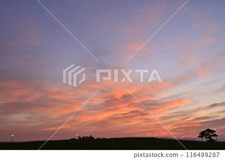 美麗的日出天空 美麗的日出天空 116489287
