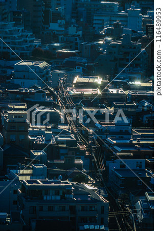 Shinjuku residential area and evening view Shinjuku residential area and evening view 116489953