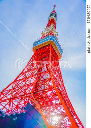 Tokyo Tower and blue sky 116489971