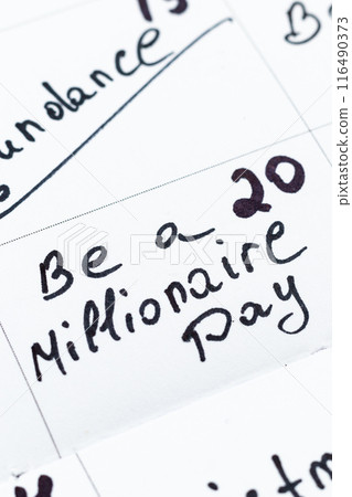 May 20, be a millionaire day Photo May 20, be a millionaire day Photo 116490373