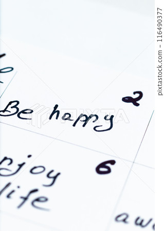 Concept for a positive month Photo Concept for a positive month Photo 116490377
