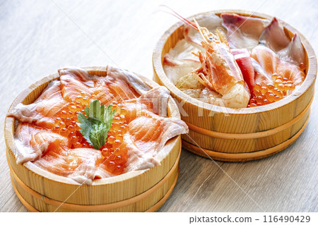 Seafood bowl in a bucket 116490429
