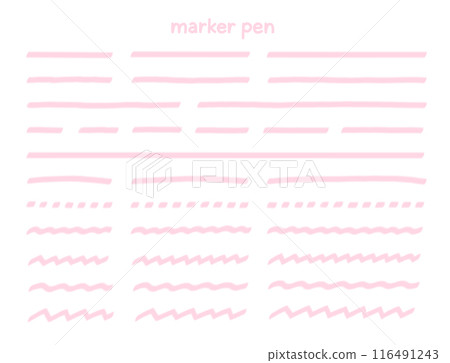 簡單可愛的手繪線標記套裝 簡單可愛的手繪線標記套裝 116491243