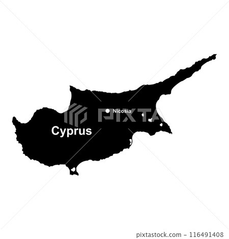 Cyprus map icon 116491408