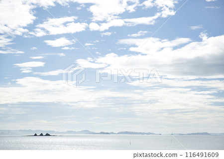 瀨戶內海的風景，藍天 116491609