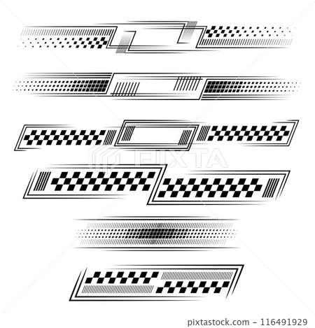 Racing sport white and black decals Racing sport white and black decals 116491929