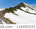 Snow on Mt. Ontake and Mt. Marishiten in May 116492033