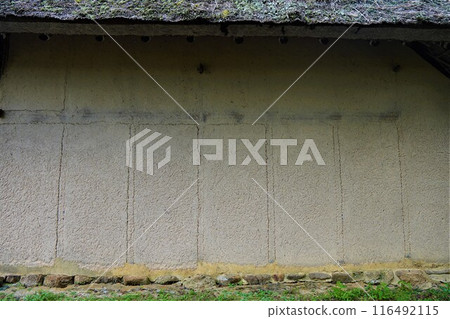 Painted wall of an old house Painted wall of an old house 116492115