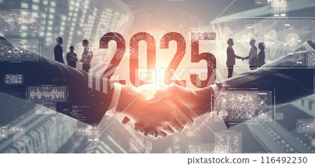 商業網2025新年形象商業賀年片素材 商業網2025新年形象商業賀年片素材 116492230
