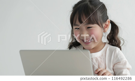 Children who enjoy using computers 116492286