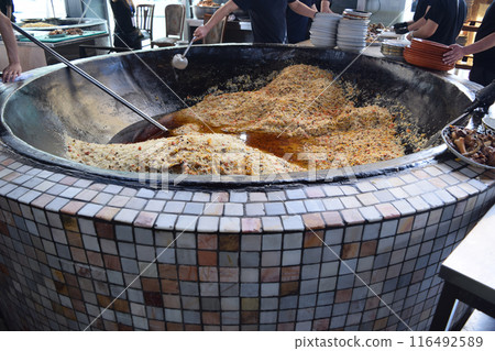 Uzbek cuisine Plov 116492589