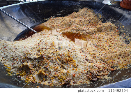 Uzbek cuisine Plov 116492594