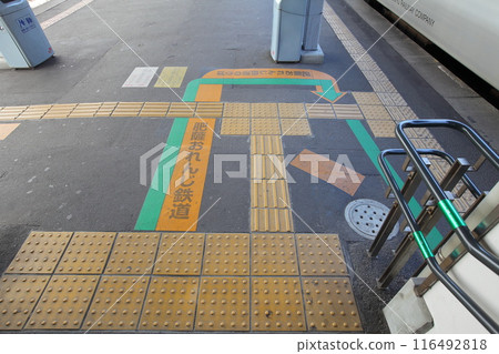 Third sector railway, 2011, platform guide Third sector railway, 2011, platform guide 116492818