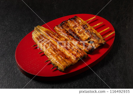 Domestic eels Kabayaki Luxury of Japan production eel Domestic eels Kabayaki Luxury of Japan production eel 116492935