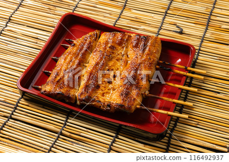 Domestic eels Kabayaki Luxury of Japan production eel Domestic eels Kabayaki Luxury of Japan production eel 116492937
