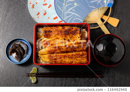 國產鰻魚Kabayaki日本奢侈生產鰻魚 116492948