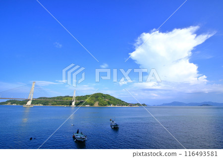 夏日清爽的天空與大芝島 116493581