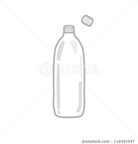 Illustration of empty plastic bottle Illustration of empty plastic bottle 116493847
