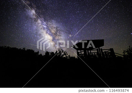 <Kochi Prefecture> Kanazaki Observatory, the Milky Way and the starry sky <Kochi Prefecture> Kanazaki Observatory, the Milky Way and the starry sky 116493874