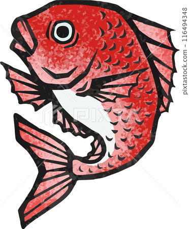 海鯛,魚,日式,版畫,墨繪,剪紙,水彩,手繪插畫素材 海鯛,魚,日式,版畫,墨繪,剪紙,水彩,手繪插畫素材 116494348
