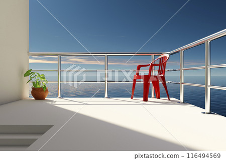 Beautiful view of the ocean Beautiful view of the ocean 116494569