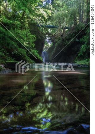 福島縣山津町、吉平的新綠與不動瀑布 116494845