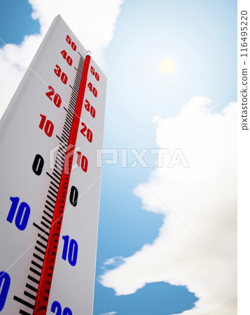 Thermometer close up Thermometer close up 116495220