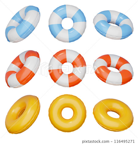 Swimming Pool Supplies floaties 3D graphic 116495271