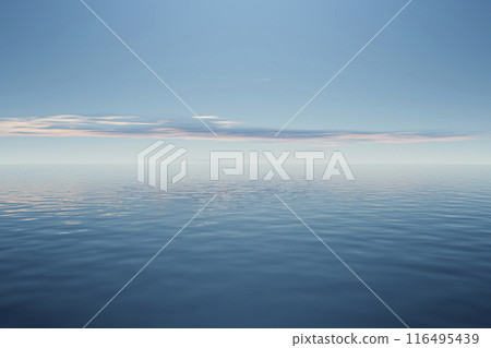 The surface of a calm ocean 116495439