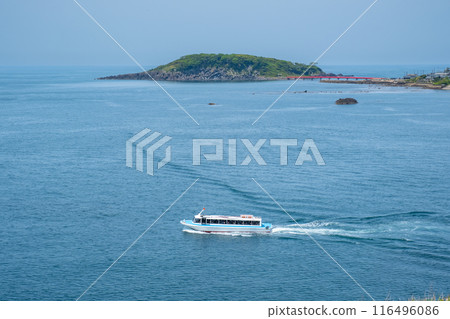 Tojinbo Oshima Island, Yasushima, Mikuni-cho, Sakai City, Fukui Prefecture Tojinbo Oshima Island, Yasushima, Mikuni-cho, Sakai City, Fukui Prefecture 116496086