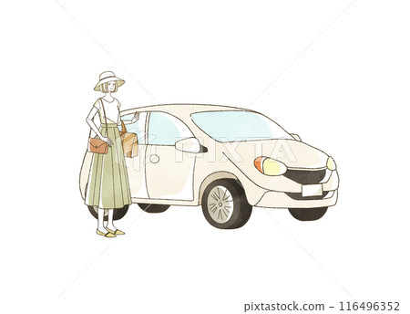 夏天開車出門的女人 116496352