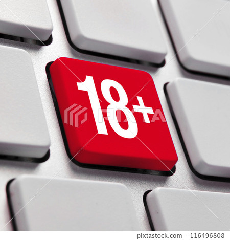 Adult content, 18+ concept Adult content, 18+ concept 116496808