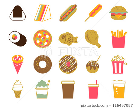 快餐食品圖示 set_color 116497097