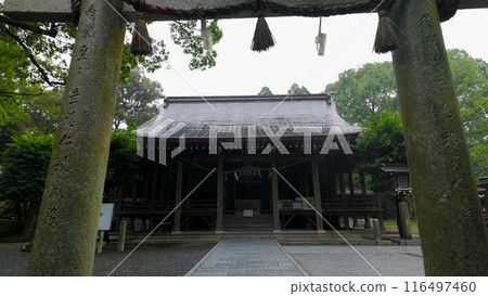 Shrine on rainy day Shrine on rainy day 116497460