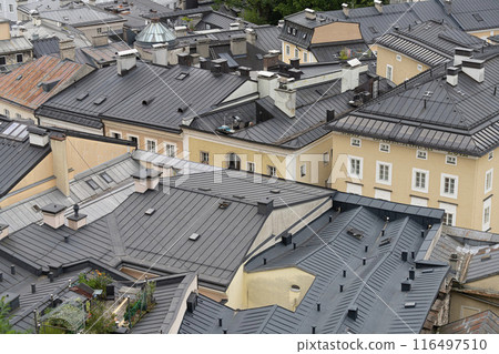 panoramic view of Salzburg from Kapuzinerberg north site. panoramic view of Salzburg from Kapuzinerberg north site. 116497510