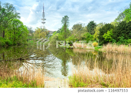 Hamburg urban park Planten un Blomen Hamburg urban park Planten un Blomen 116497553
