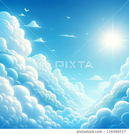 藍天和雲彩背景 116498517