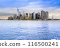 Manhattan from Hudson river 116500241
