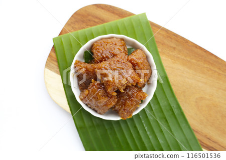 Sticky rice in palm sugar (Thai Dessert) 116501536