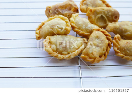 Mini curry puff. Thai dessert Mini curry puff. Thai dessert 116501837