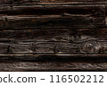 Dark rustic burnt wood background. 116502212