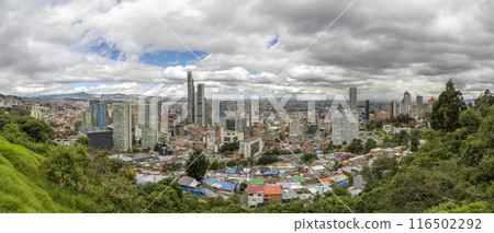 bogota colombia aerial view from monserrate 116502292